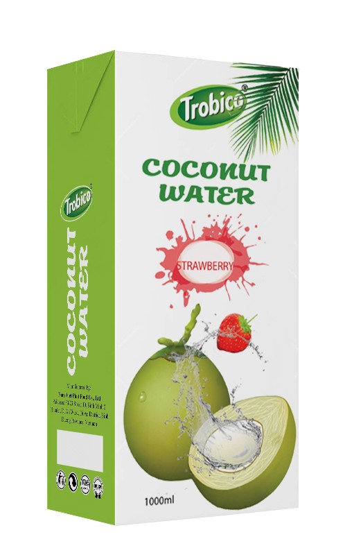 Coconut water with  strawberry 1000ml